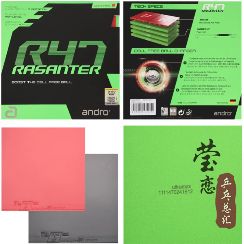 Borracha de Tênis de Mesa Andr - Table Tennis Racket avaliação e preço