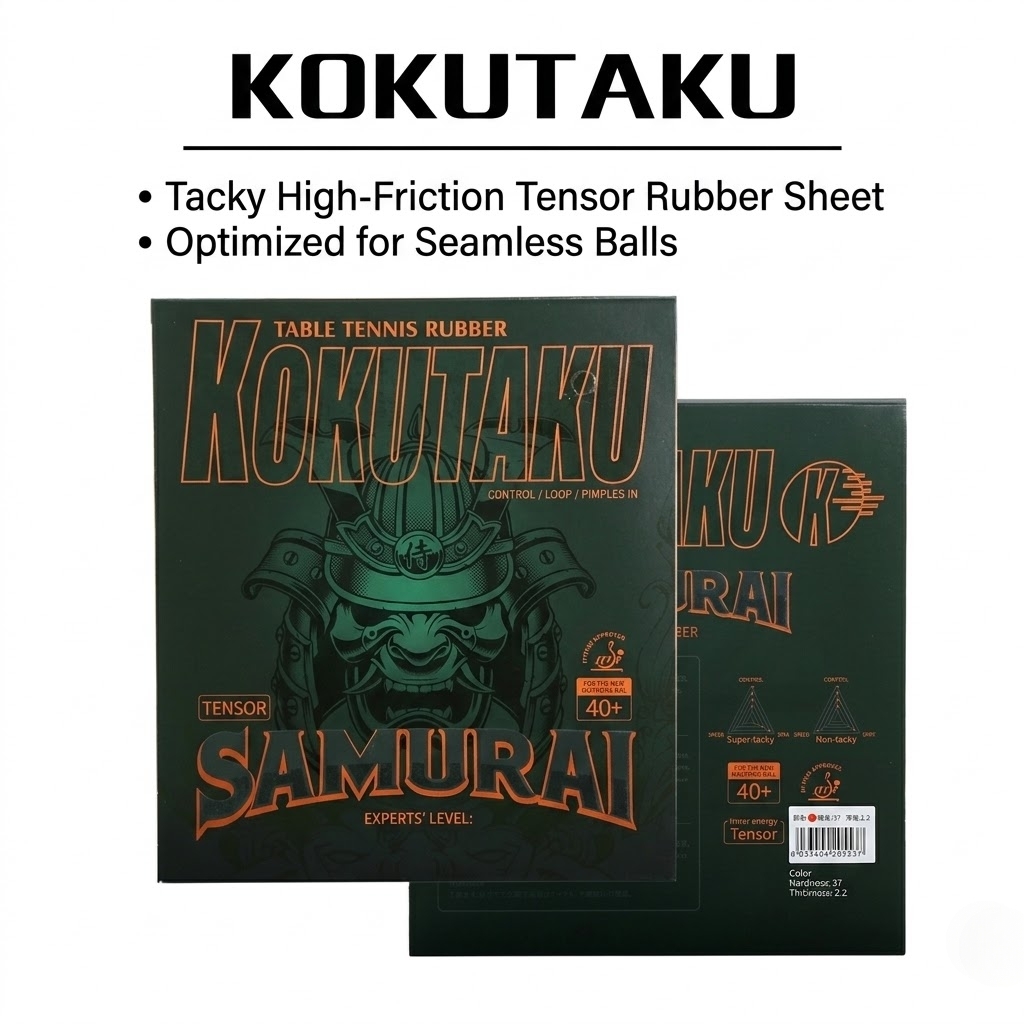 Conjunto de Borrachas Kokutaku - Table Tennis Racket avaliação e preço