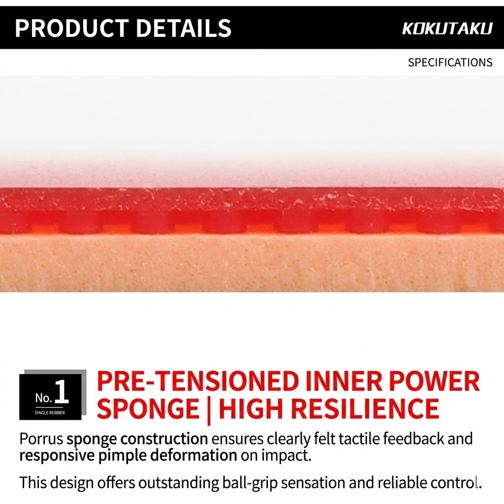 Conjunto de Borrachas Kokutaku - Table Tennis Racket avaliação e preço